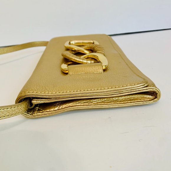 MICHAEL KORS GOLD CLUTCH BAG - Picture 8 of 14